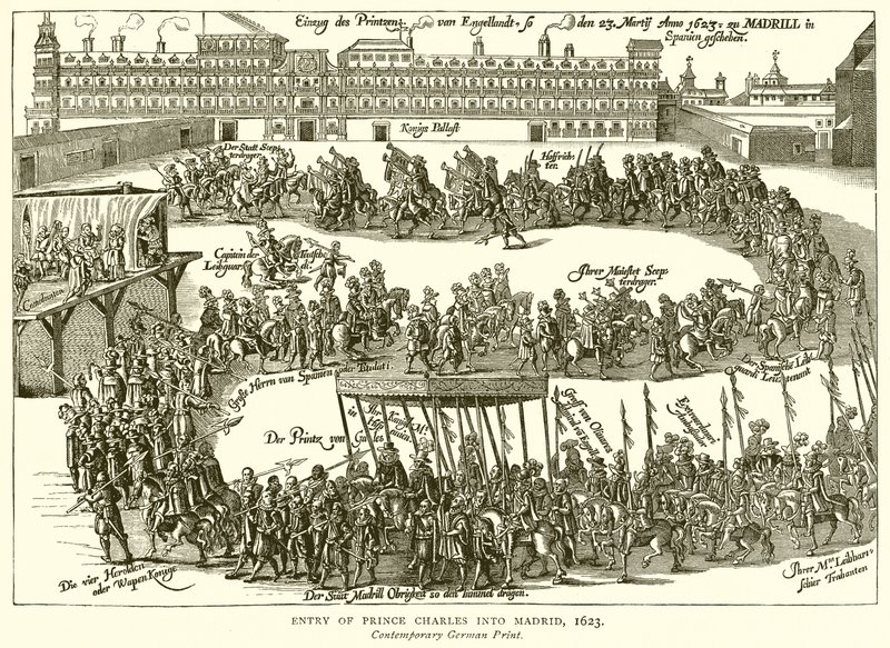 Entrada do príncipe Charles em Madri, 1623 de English School