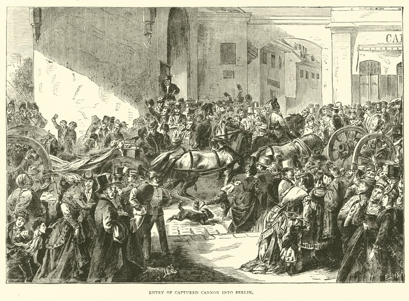 Entrada do canhão capturado em Berlim, setembro de 1870 de English School