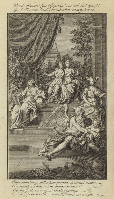 Epístola IV, da natureza e do estado do homem, com respeito à felicidade por Alexander Pope de English School