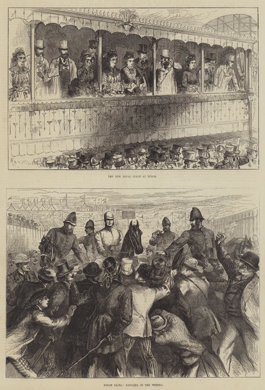 Epsom Races (gravura) de English School
