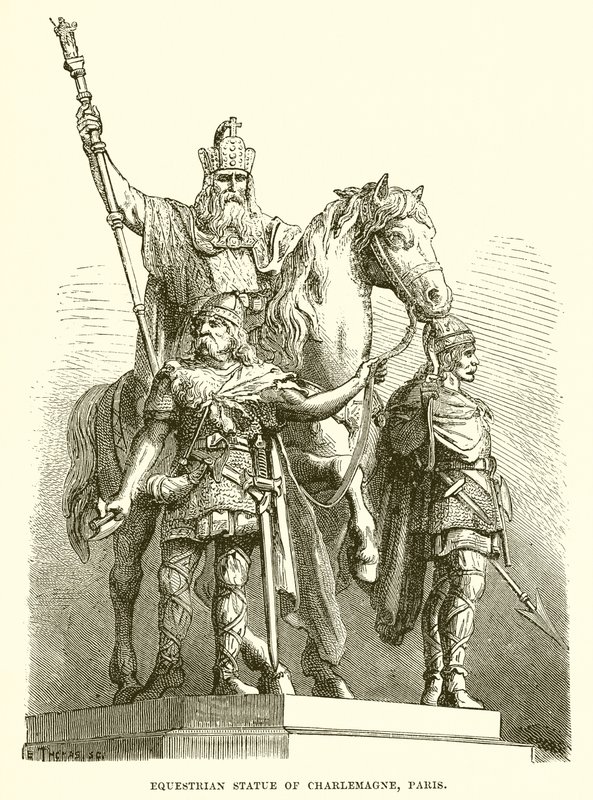 Estátua Equestre de Carlos Magno, Paris de English School