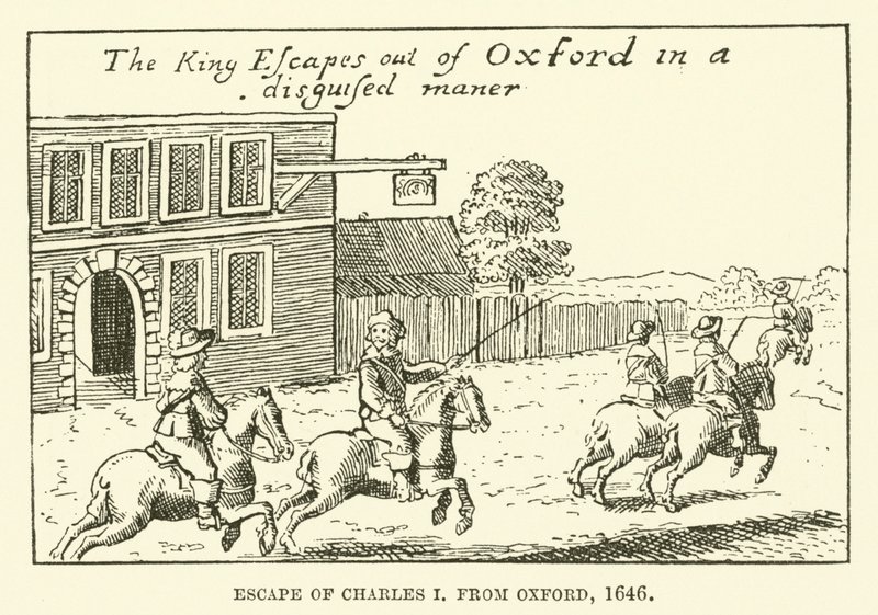 Fuga de Carlos I, de Oxford de English School
