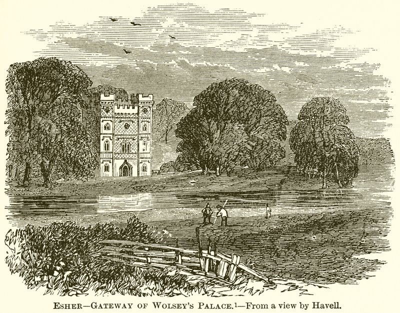 Esher - Porta de entrada do Palácio Wolseys de English School