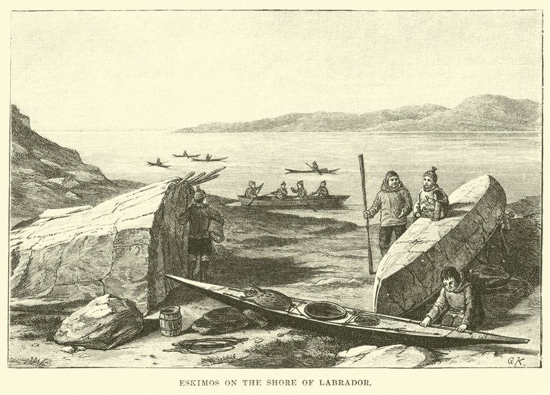 Esquimós na costa de Labrador de English School