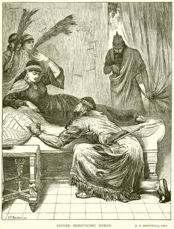 Esther denunciando Haman de English School