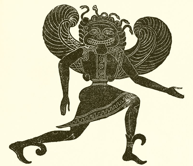 Gorgon Etrusco. (Campana Museum) de English School
