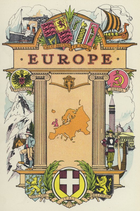 Europa (cor litho) de English School