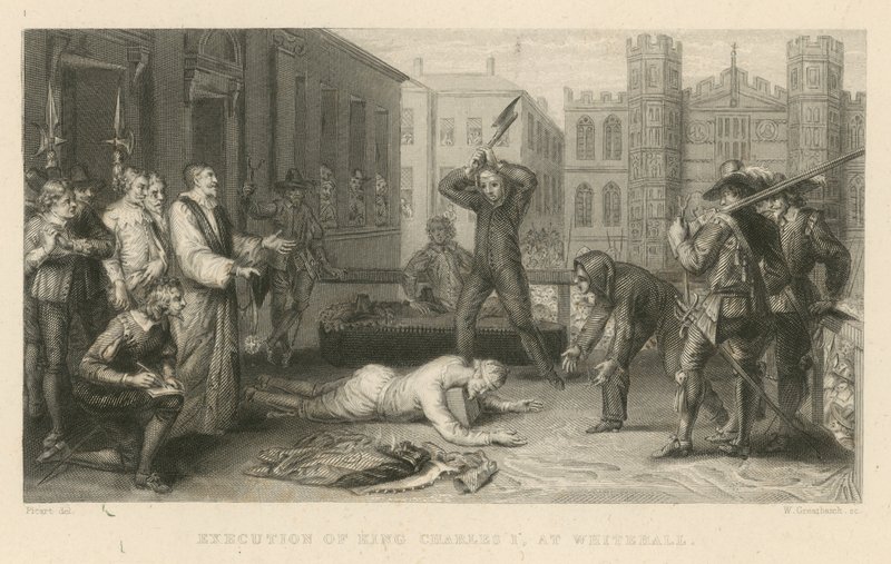 Execução do rei Charles I em Whitehall de English School