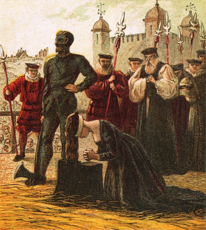 Execução de Lady Jane Gray de English School