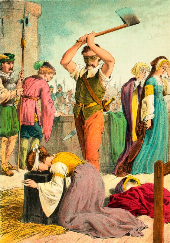 Execução de Lady Jane Gray de English School