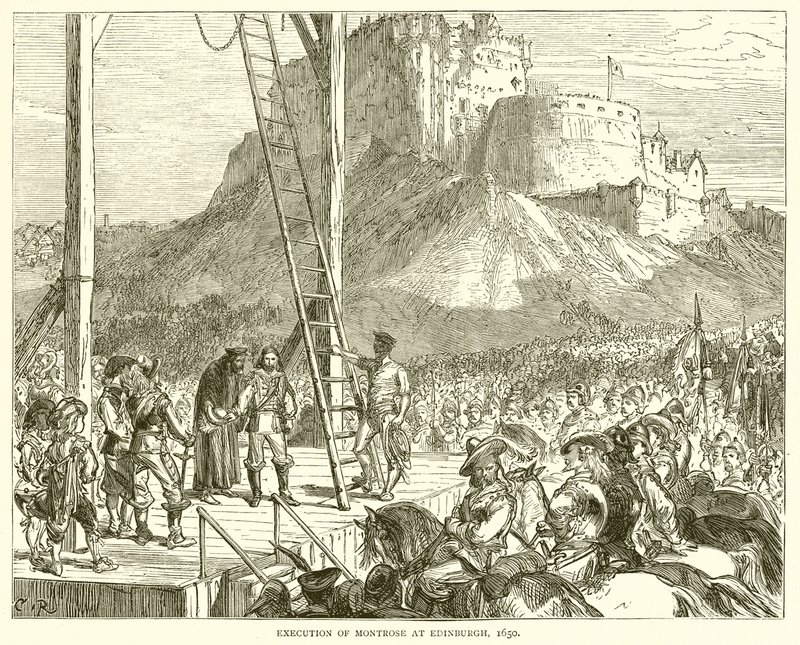 Execução de Montrose em Edimburgo, 1650 de English School