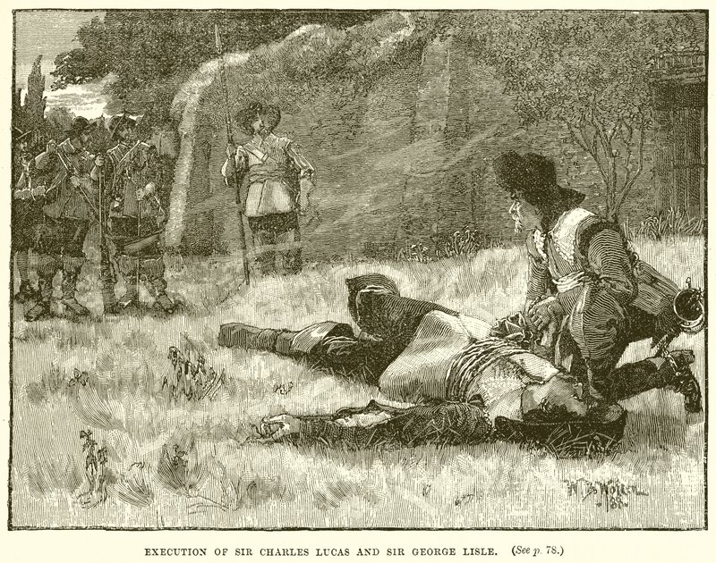 Execução de Sir Charles Lucas e Sir George Lisle de English School