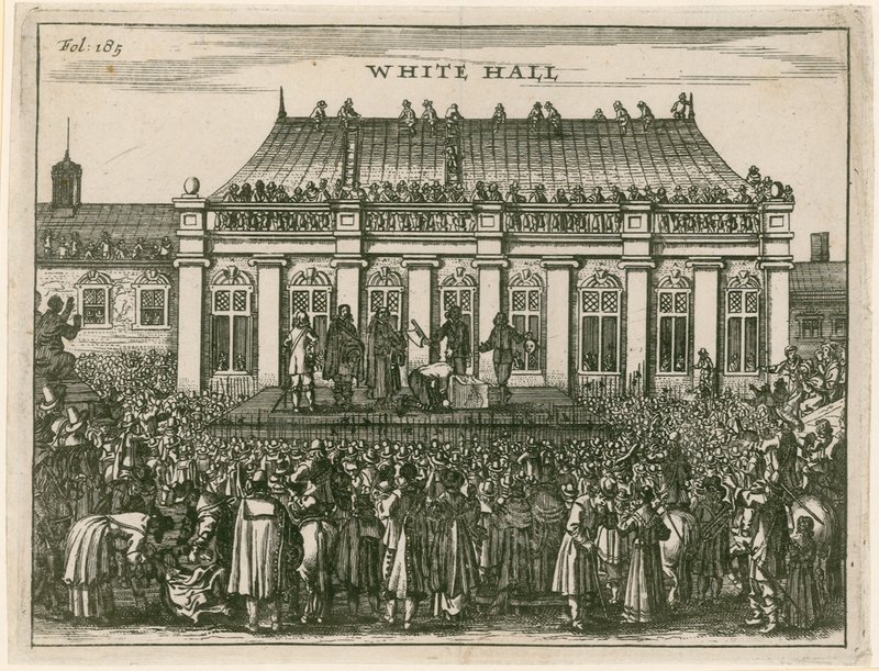Execução do rei Charles I em Whitehall de English School