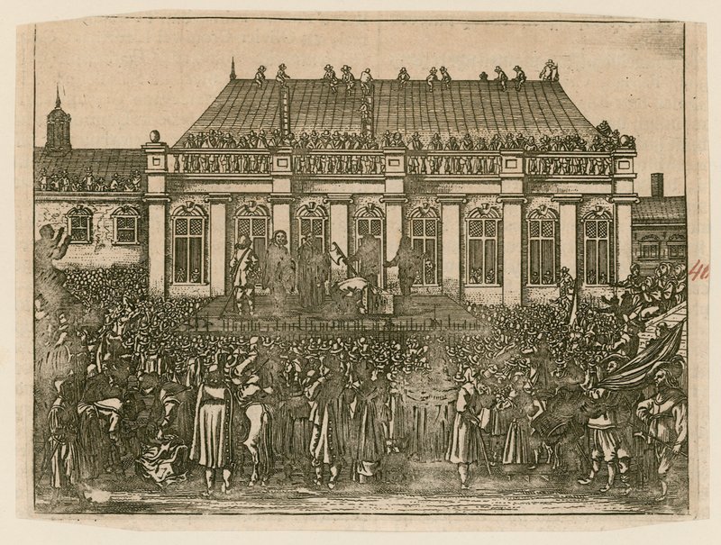 Execução do rei Charles I em Whitehall de English School