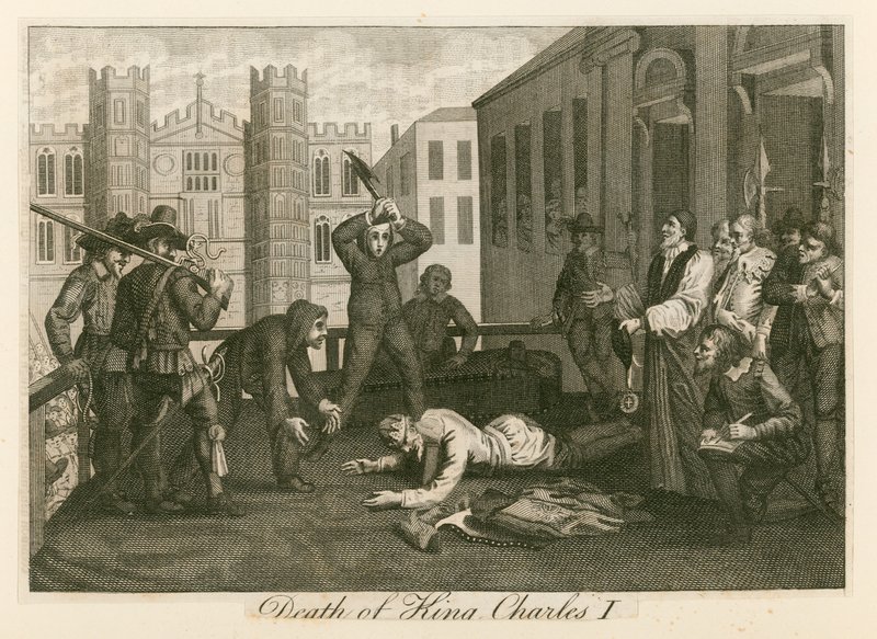 Execução do rei Charles I em Whitehall de English School