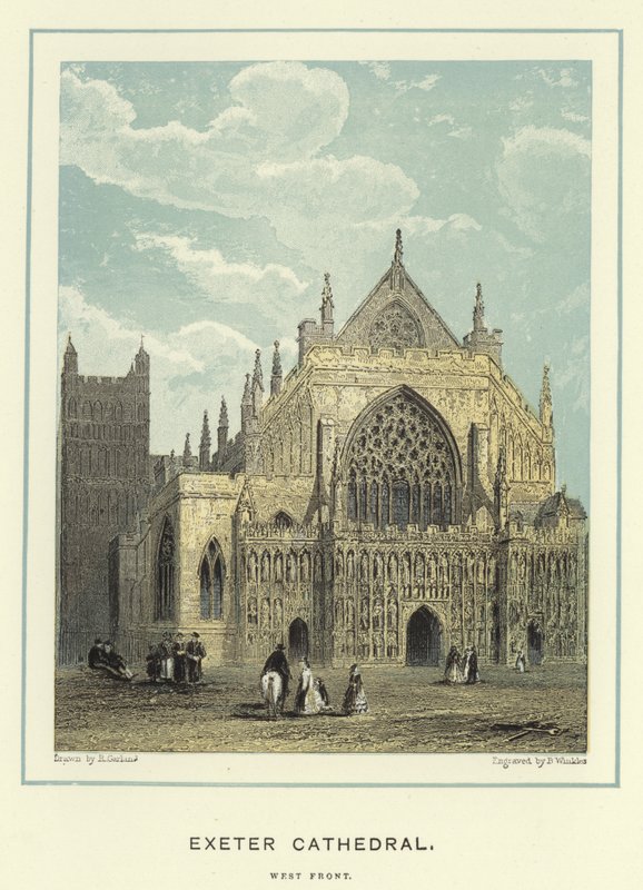 Catedral de Exeter, frente oeste de English School