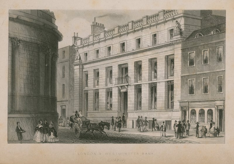 Exterior do Banco de Londres e Westminster de English School