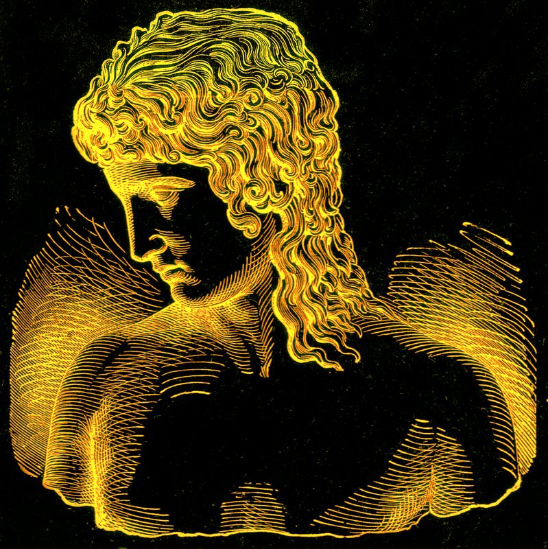Extremo da Divergência Étnica - O Mais Alto Tipo - I: Eros de Praxiteles, ilustração de Com o Povo dos Mundos por John Clark Ridpath, publicado em 1912 (imagem digitalmente aprimorada) de English School