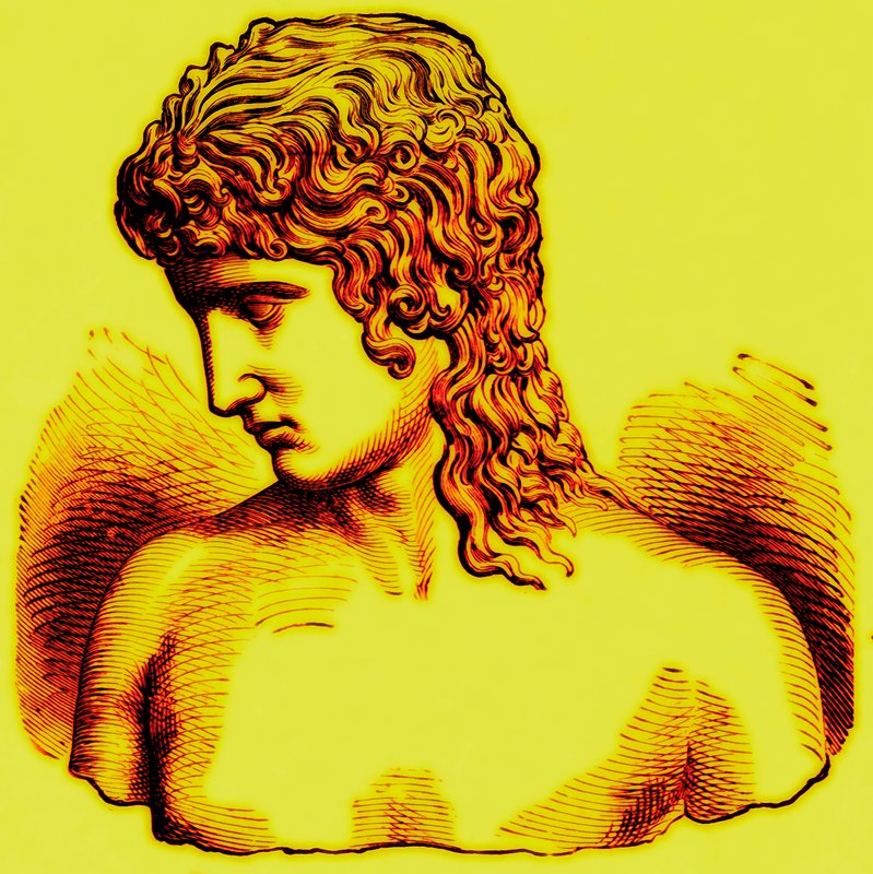 Extremo da Divergência Étnica - O Mais Alto Tipo - I: Eros de Praxiteles, ilustração de Com o Povo dos Mundos por John Clark Ridpath, publicado em 1912 (imagem digitalmente aprimorada) de English School