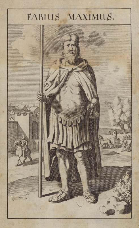 Fabius Maximus, político romano e general (gravura) de English School