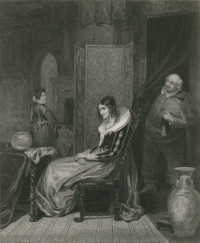 Falstaff e Mistress Ford, as Merry Wives of Windsor de English School