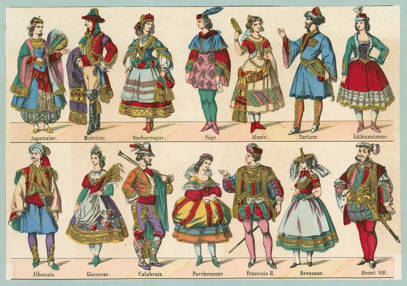 Trajes de fantasia de English School