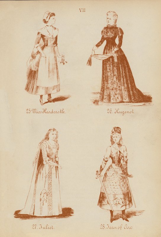 Fatos de fantasia: Miss Hardcastle, Hugenol, Julieta, Joana d