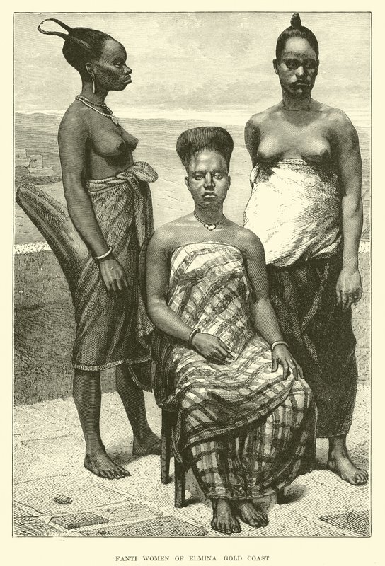 Fanti mulheres de Elmina, Gold Coast de English School