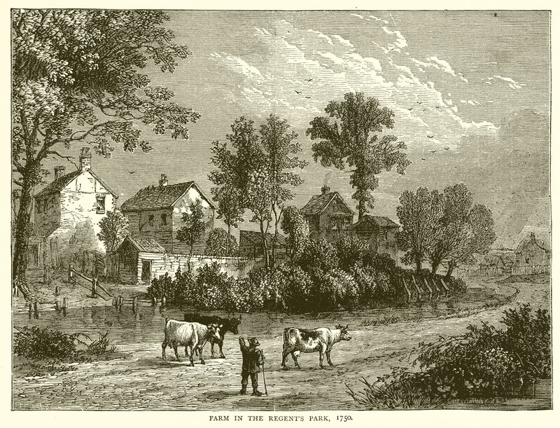 Fazenda no Regents Park, 1750 de English School