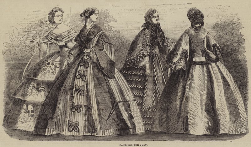 Moda para Julho (gravura) de English School