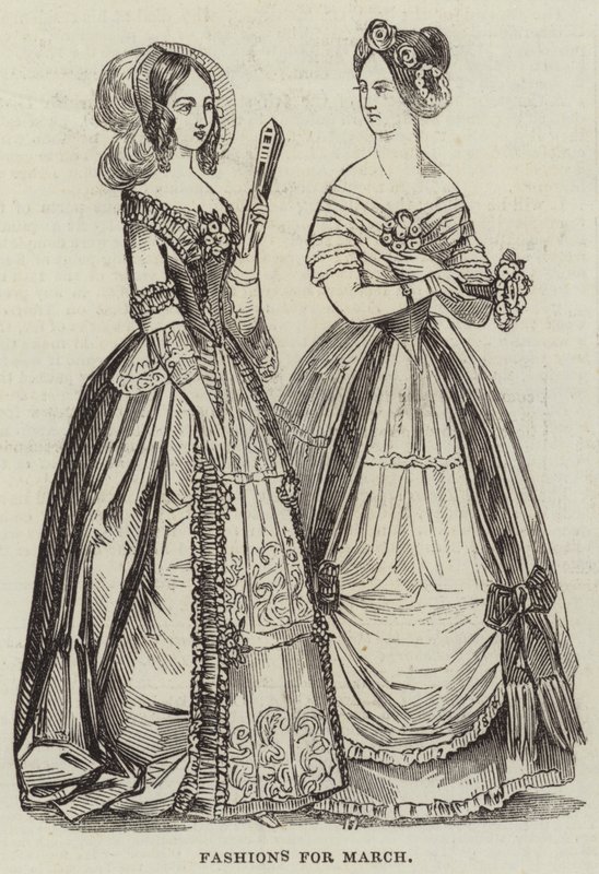 Moda para março (gravura) de English School