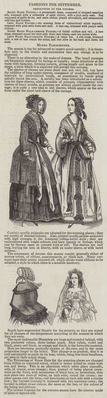Moda para Setembro (gravura) de English School