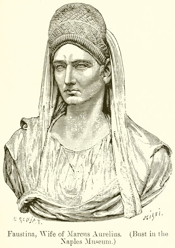 Faustina, esposa de Marco Aurélio. (Busto no Museu de Nápoles) de English School