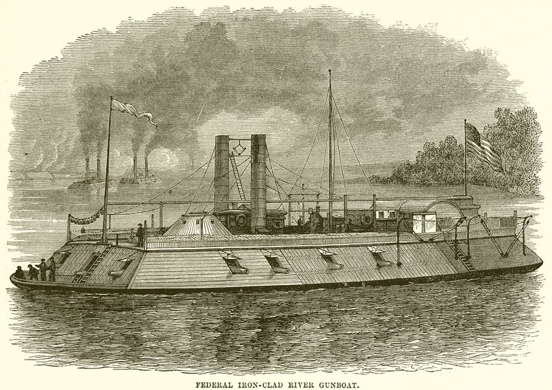 Gunboat federal do Rio Iron-Clad de English School