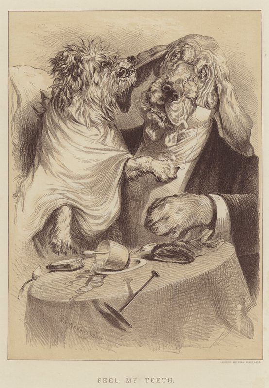Sinta os Meus Dentes (litho) de English School