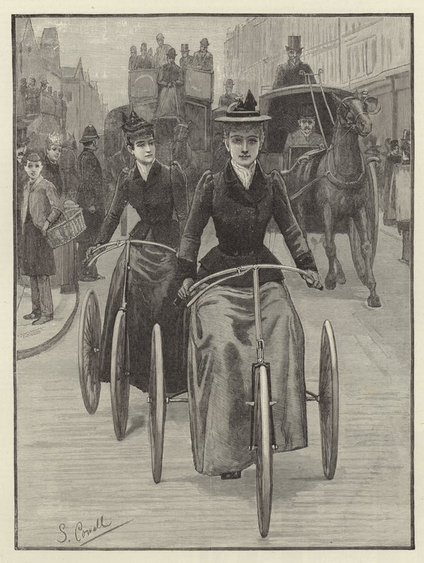 Ciclistas do sexo feminino de English School