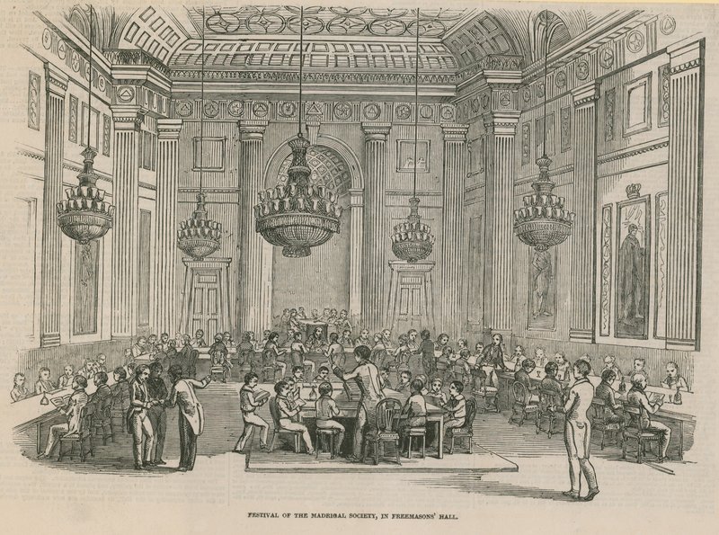 Festival da Sociedade Madrigal, Freemasons Hall, Londres de English School