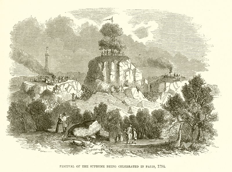 Festival do Ser Supremo Celebrado em Paris, 1794 de English School