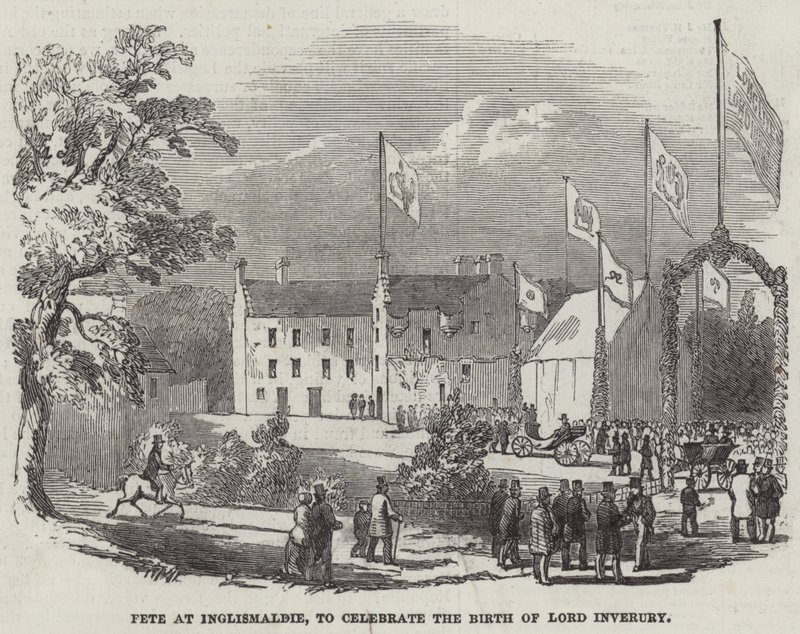 Fete at Inglismaldie, para celebrar o nascimento de Lord Inverury (gravura) de English School