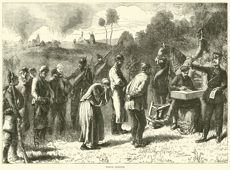 Justiça de campo, setembro de 1870 de English School