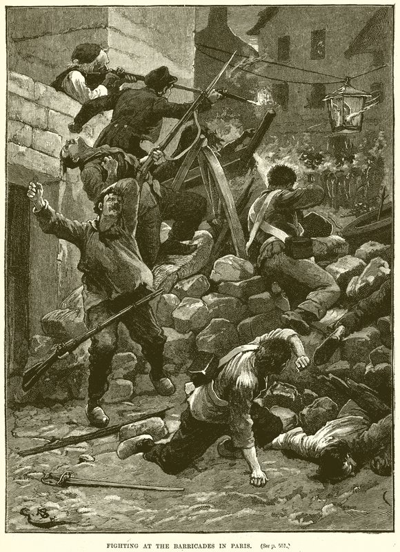 Lutando nas barricadas em Paris de English School