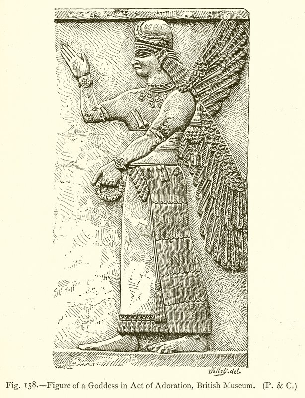 Figura de uma deusa em ato de adoração, Museu Britânico de English School