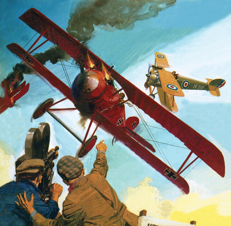 Filmagem do filme de Howard Hughes, &39;Hell&39;s Angels&39; de English School