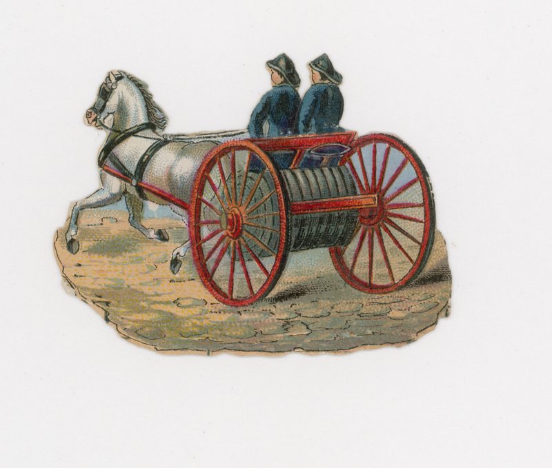 Protecção contra incêndios (cromolitho) de English School
