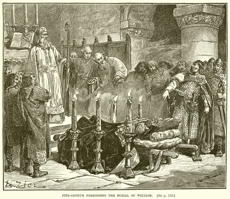 Fitz-Arthur proibindo o enterro de William de English School