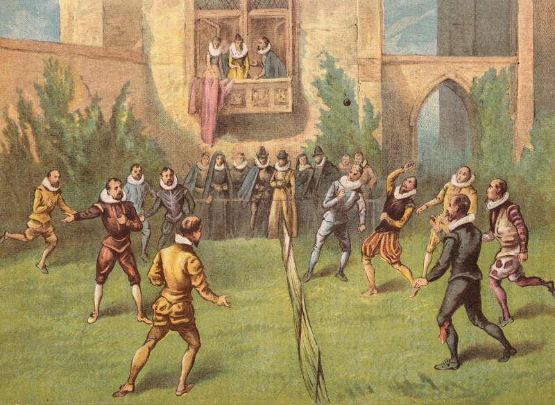 O Fives foi jogado pela primeira vez em Inglaterra antes da Rainha Isabel I de English School