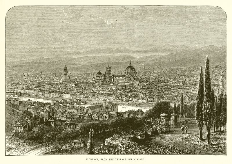 Florença do terraço de San Miniato de English School