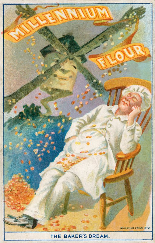 Farinha no sonho de um padeiro (cor litho) de English School