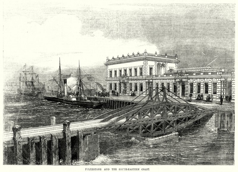 Folkestone and the South-Eastern Coast (gravura) de English School