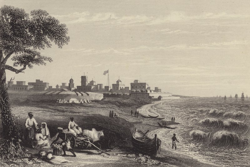 Forte George, Madras (gravura) de English School